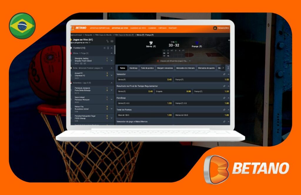 visão geral das apostas em eventos de basquete no site Betano Brasil
