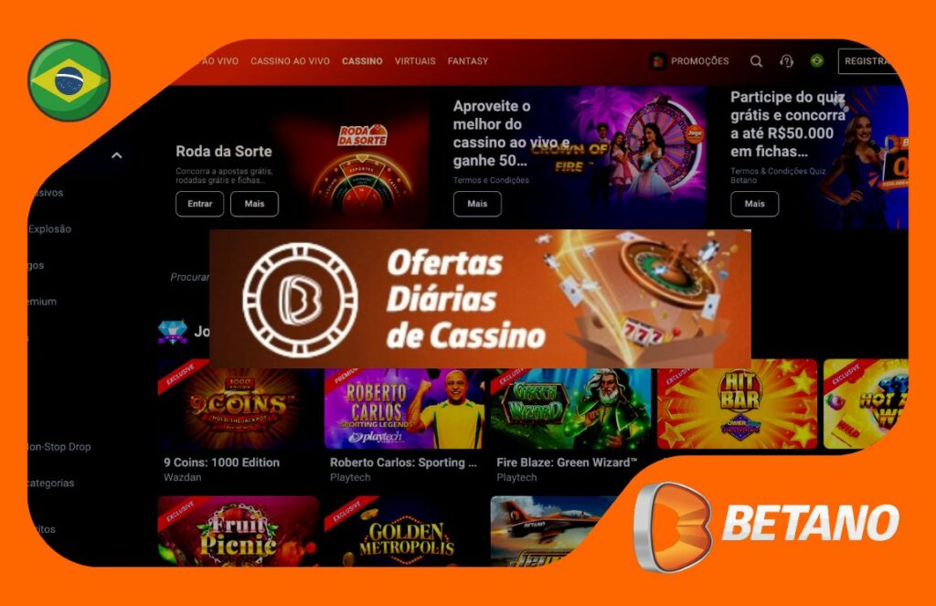 resenha sobre bônus para jogos de cassino no site Betano Brasil